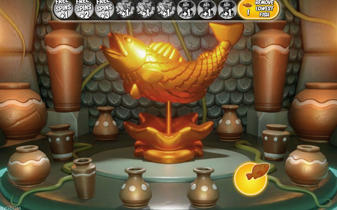 Steintempel mit den Töpfen von Pick a Pot
