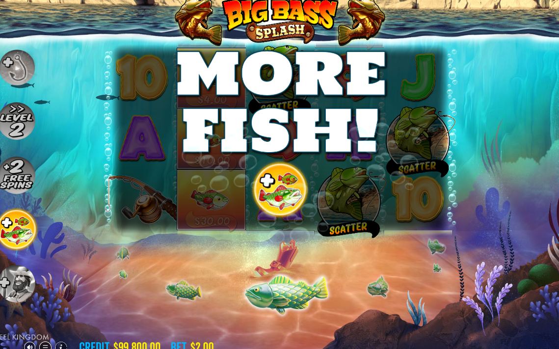 Fischer als WILD auf allen Walzen in den Free Spins