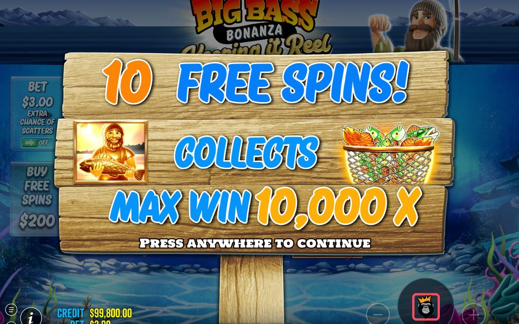 Fischsymbole als FISH MONEY mit Zufallswerten von 1x bis 1000x